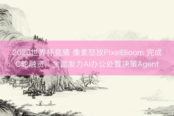 2026世界杯竞猜 像素怒放PixelBloom 完成C轮融资，全面发力AI办公处置决策Agent