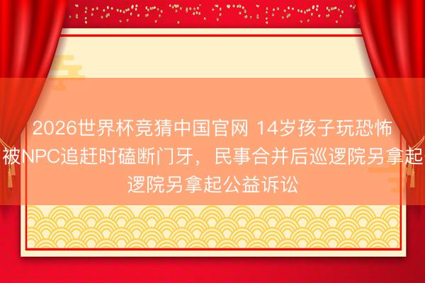 2026世界杯竞猜中国官网 14岁孩子玩恐怖脚本杀，被NPC追赶时磕断门牙，民事合并后巡逻院另拿起公益诉讼
