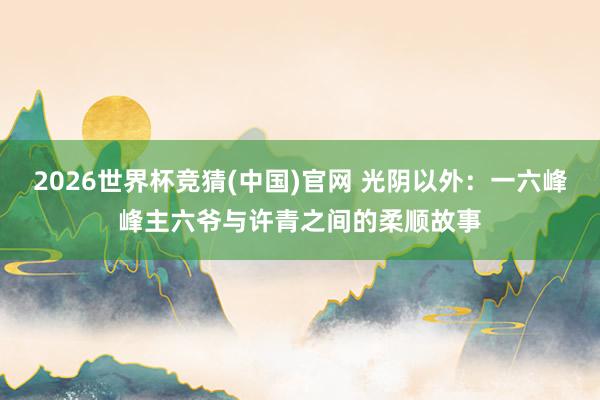 2026世界杯竞猜(中国)官网 光阴以外:一六峰峰主六爷与许青之间的柔顺故事